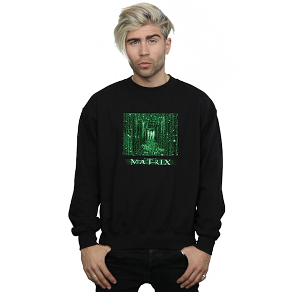 The Matrix Mens Digital Cube Sweatshirt 4XL Svart Black 4XL