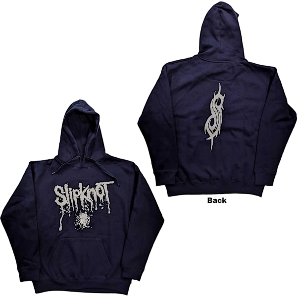 Slipknot Unisex Adult Blood Splatter Pullover Hoodie M Navy Blu Navy Blue M