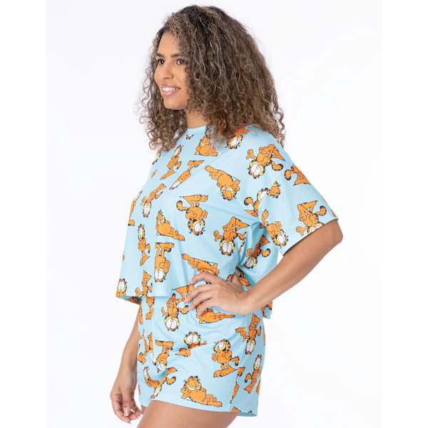Garfield Pyjamas för damer/kvinnor M Blå Blue M