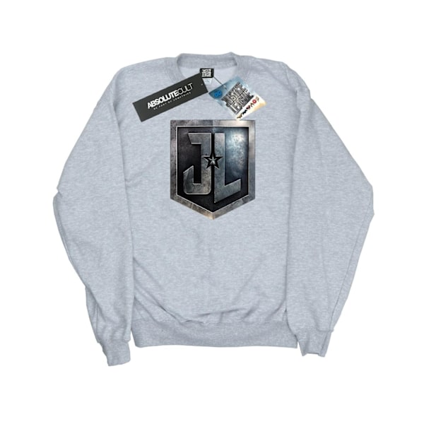 DC Comics Dam/Kvinnor Justice League Film Sköld Sweatshirt Heather Grey L