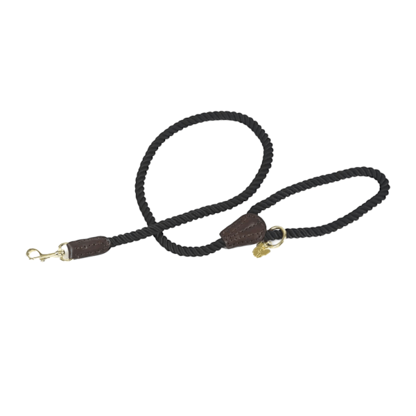Digby & Fox Tvinnad Hundkoppel En Storlek Svart Black One Size