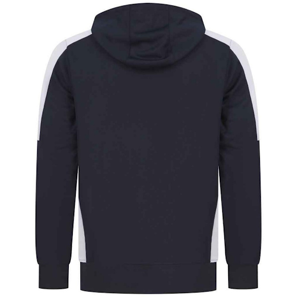 Finden & Hales Unisex Adult Contrast Panel Hoodie XXL Marinblå/Vit Navy/White XXL