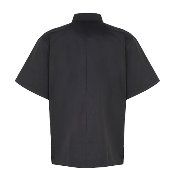 Premier Unisex Vuxen Stud Front Kortärmad Kockjacka XS Bl Black XS