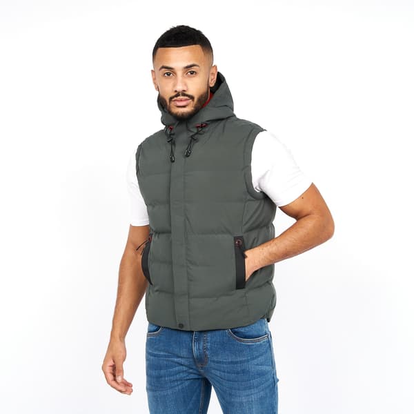 Crosshatch Herr Kampleys Präglad Väst L Djup Oliv Deep Olive L