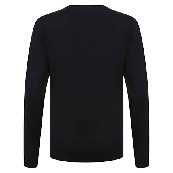Henbury Dam/Damer Bomull Akryl V-ringad Sweatshirt S Marin Navy S