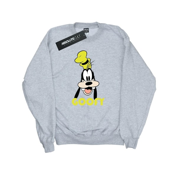 Disney Goofy Face Sweatshirt 3XL Sports Grey för män Sports Grey 3XL