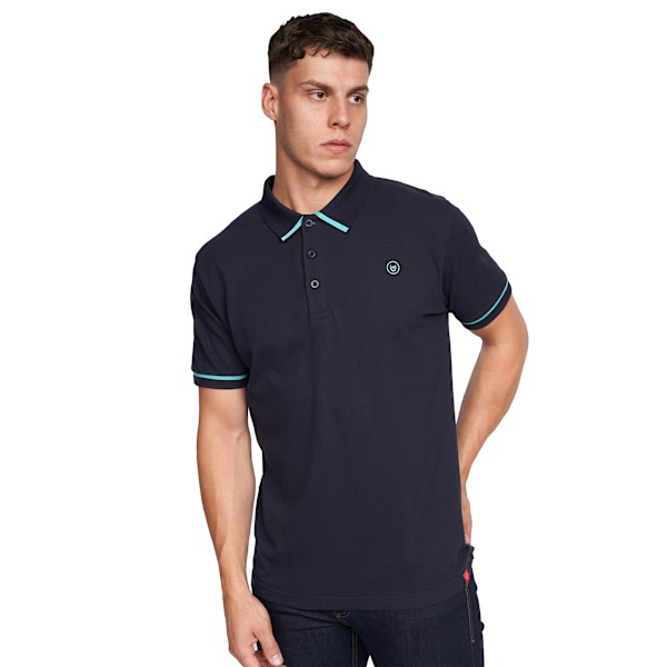 Duck and Cover Trippere Polo Shirt S Navy för män Navy S