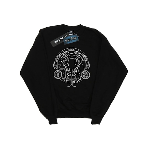 Harry Potter Pojkar Slytherin Seal Sweatshirt 7-8 År Svart Black 7-8 Years