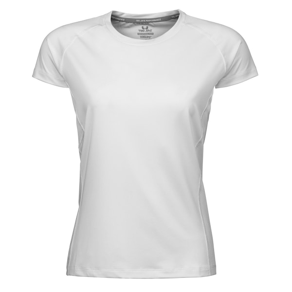 Tee Jays Dam/Kvinnors Cool Dry Kortärmad T-shirt 2XL Vit White 2XL
