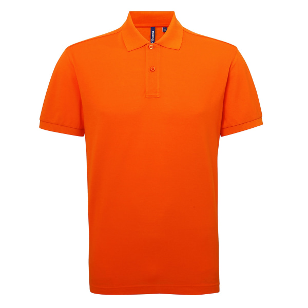 Asquith & Fox Herr Short Sleeve Performance Blend Polo Shirt M Orange M
