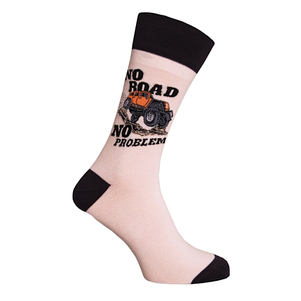 Simply Essentials Boys Toys Mens Safari Truck Socks 6-11 UK Whi White 6-11 UK