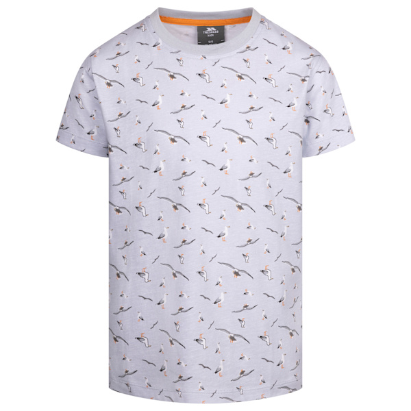 Trespass Lochside Seagull T-shirt för pojkar, 3-4 år, Grey Skies Grey Skies 3-4 Years