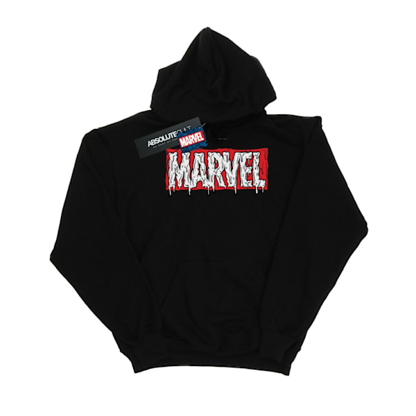 Marvel Herr Drip Logo Hoodie 3XL Svart Black 3XL