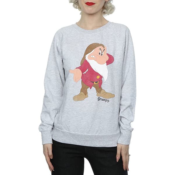 Snövit och de sju dvärgarna Dam/Dam Classic Grumpy He Heather Grey L