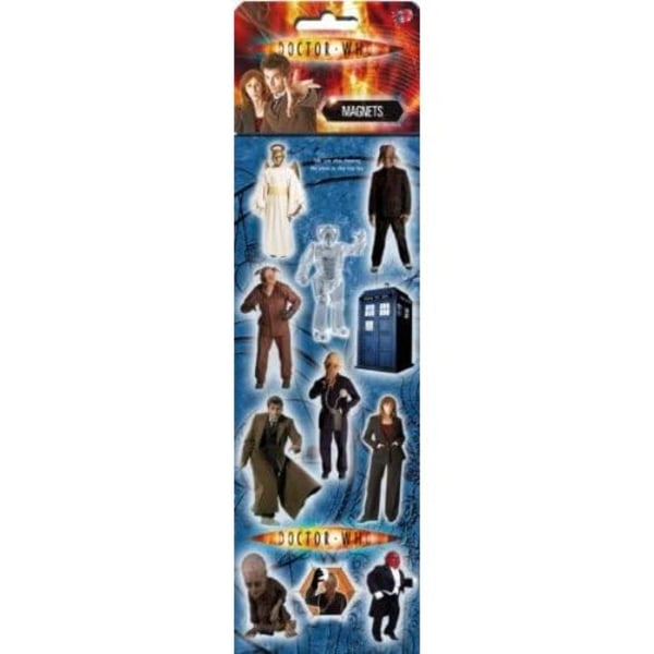 Doctor Who Slimline Kylskåpsmagnet Set (Förpackning med 11) En Storlek Flerfärgad Multicoloured One Size