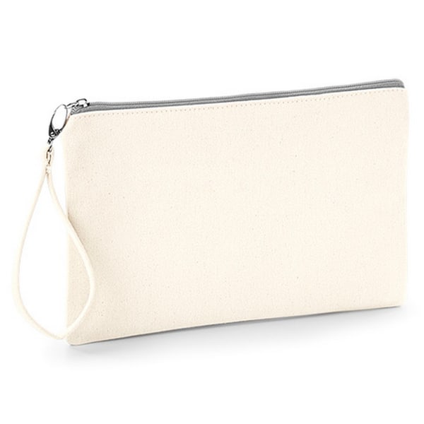 Westford Mill Canvas Wristlet-påse 26 x 17 cm Natur/lätt Gre Natural/Light Grey 26 x 17cm