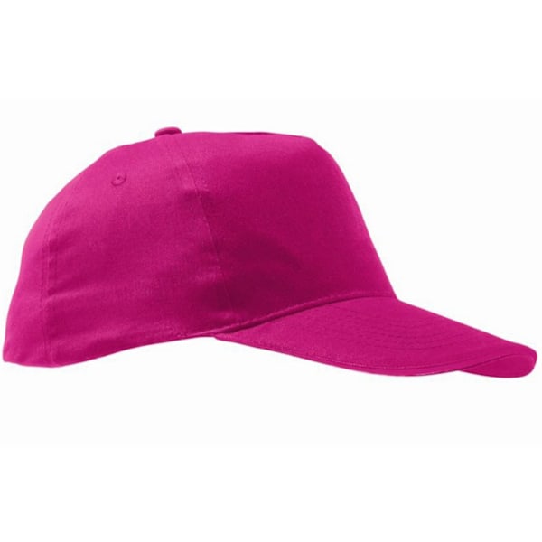 SOLS Unisex Sunny 5 Panel Baseball Cap ONE Fuchsia Fuchsia ONE