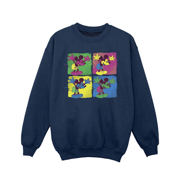 Disney Girls Mickey Mouse Pop Art Sweatshirt 3-4 år Marinblå Navy Blue 3-4 Years