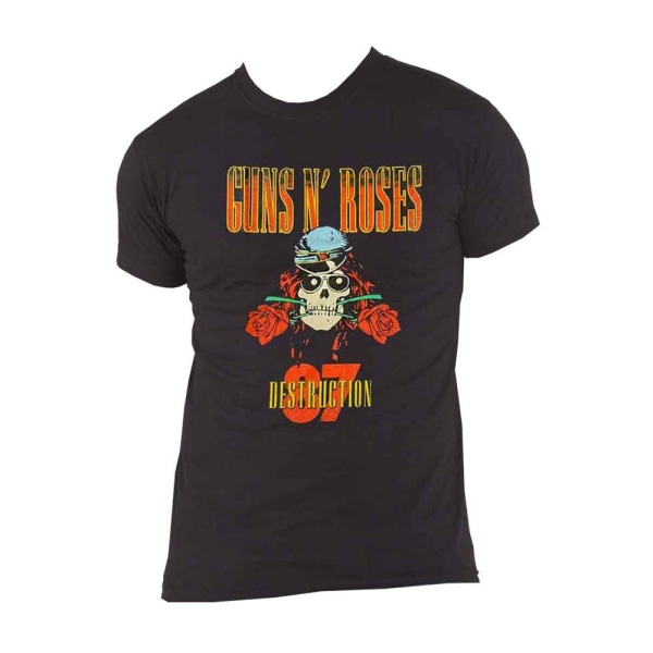 Guns N Roses Unisex Adult Tour ´87 T-shirt i bomull XL Svart Black XL