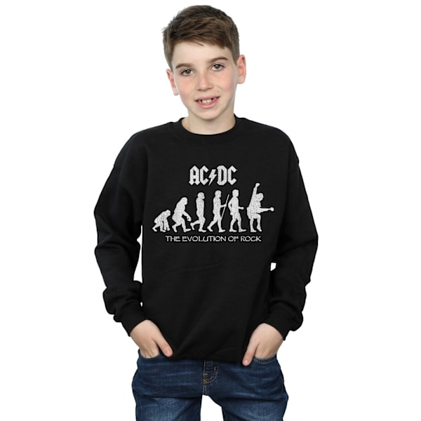 ACDC Boys Evolution Of Rock Sweatshirt 5-6 år Svart Black 5-6 Years