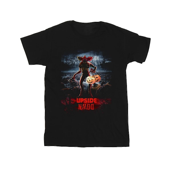 Netflix Boys Stranger Things Pumpa Upside Down T-shirt 9-11 år Black 9-11 Years