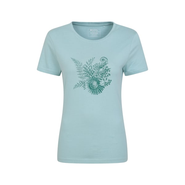 Mountain Warehouse Dam/Damer Fern Shell Ekologisk T-shirt 18 Mint 18 UK