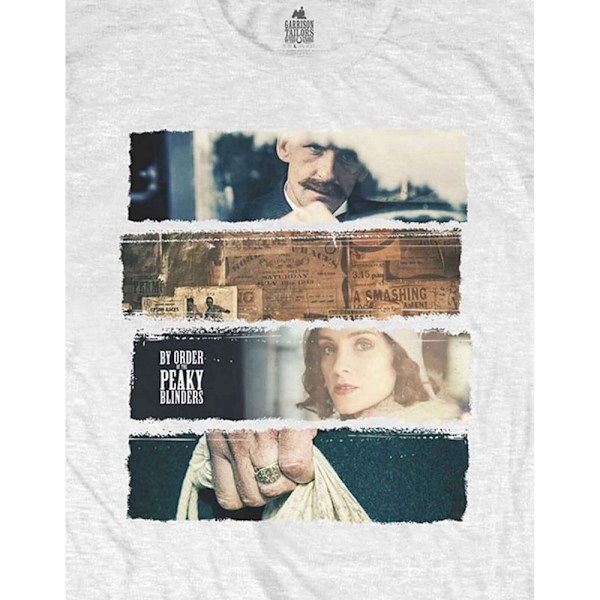 Peaky Blinders Unisex Adult Slices T-Shirt XXL Vit White XXL