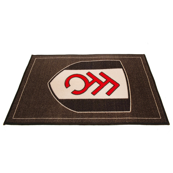 Fulham FC Crest Area Rug One Size Brun/Röd Brown/Red One Size
