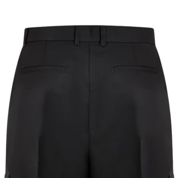 Off White Herr Drill Raka Cargobyxor S Svart Black S