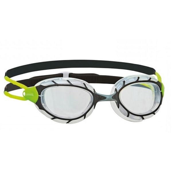 Zoggs Unisex Predator 2024 Simglasögon, En Storlek, Svart Black/Green/Clear One Size