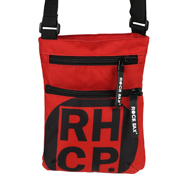 Rock Sax Red Square Red Hot Chili Peppers Väska över axeln En storlek Red/Black One Size