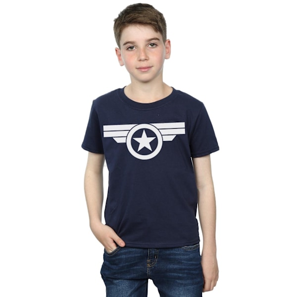 Marvel Boys Captain America Super Soldier T-shirt 12-13 år N Navy Blue 12-13 Years