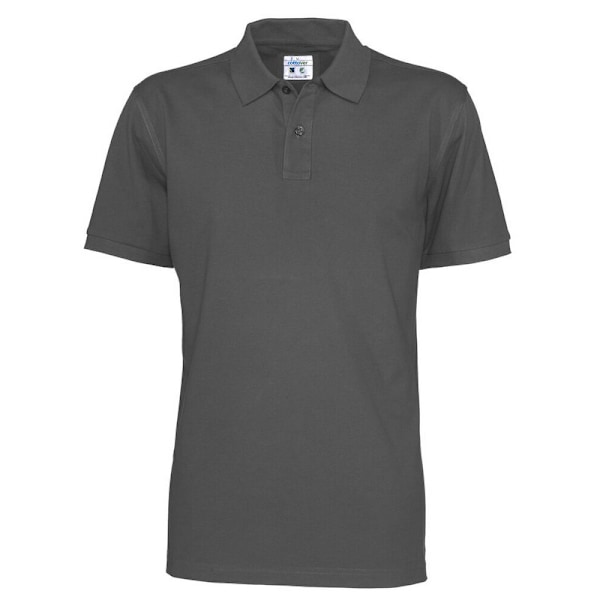 Clique Pikétröja Herr L Charcoal Charcoal L