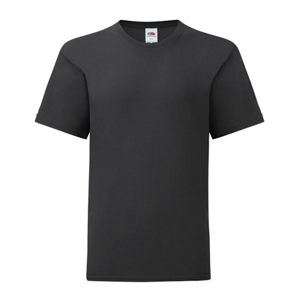 Fruit of the Loom Barn/Barn Iconic 150 T-Shirt 7-8 År B Black 7-8 Years