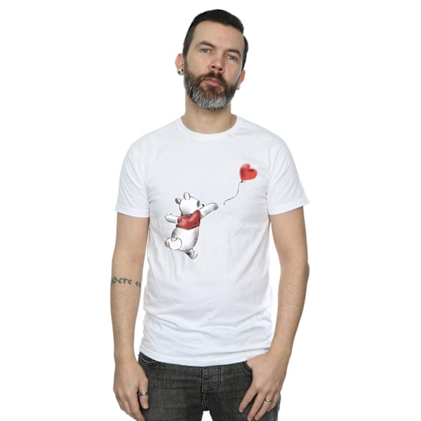 Winnie The Pooh Herr Ballong Bomull T-shirt L Vit White L