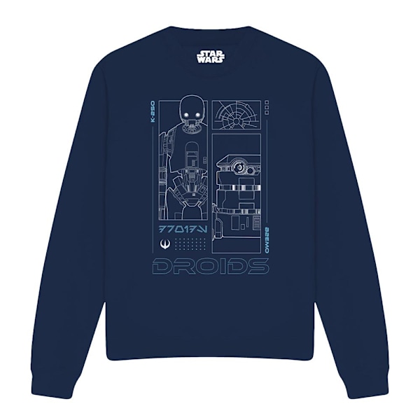 Star Wars: Andor Unisex Vuxen Droids Sweatshirt S Marinblå Navy S