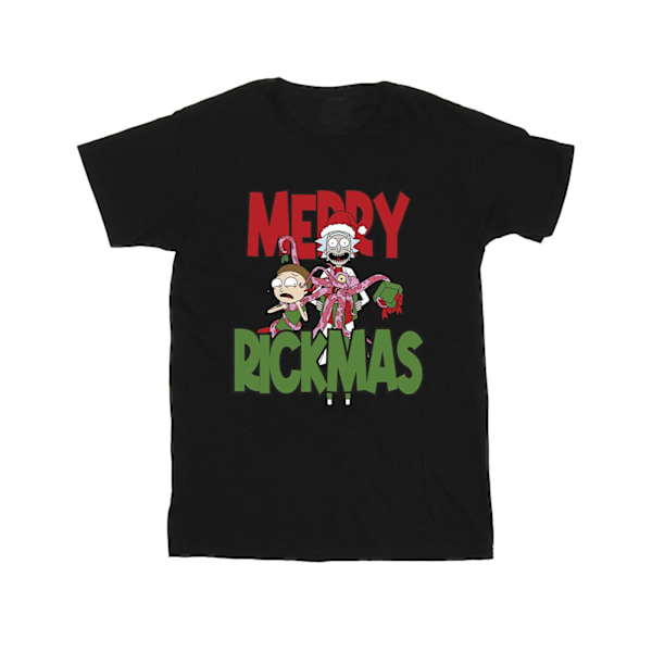 Rick And Morty Herr Merry Rickmas T-shirt L Svart Black L