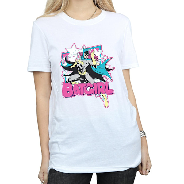 Batman Dam/Damer Leap Batgirl Bomull Boyfriend T-shirt L Vit White L