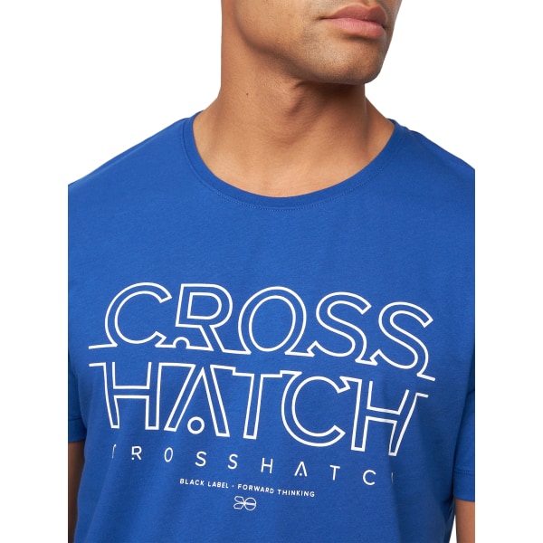 Crosshatch Herr Flomax T-shirt i olika design (paket med 5) M M Multicoloured M