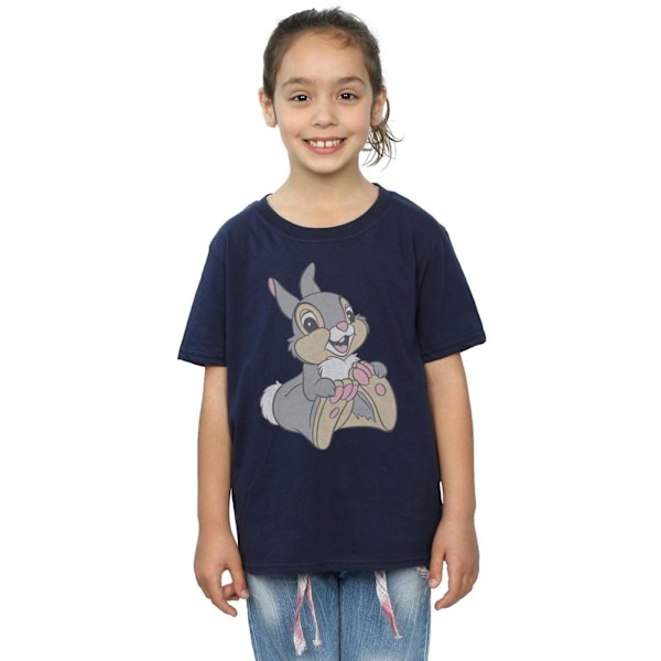 Bambi Girls Classic Thumper T-Shirt 5-6 år Marinblå Navy Blue 5-6 Years