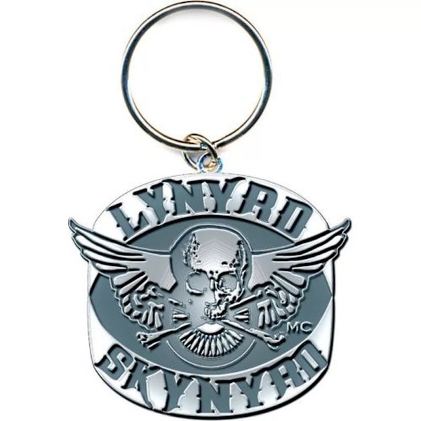 Lynyrd Skynyrd Biker Patch Logo Nyckelring One Size Silver/Grey Silver/Grey One Size