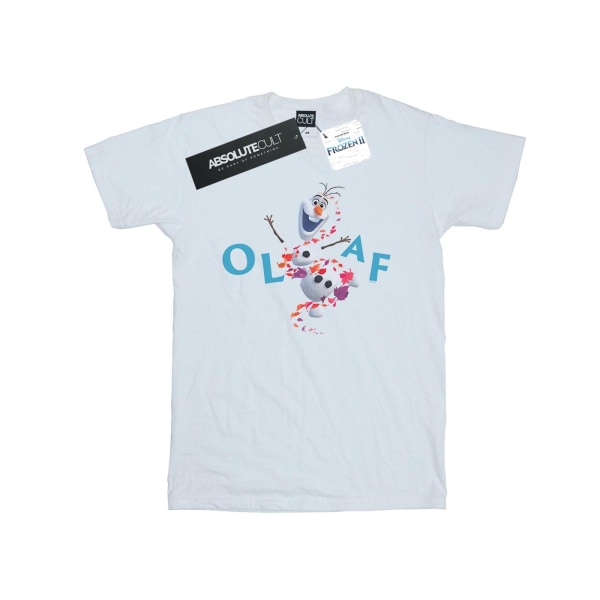 Disney Boys Frozen 2 Olaf Leaf Jump T-Shirt 5-6 år Vit White 5-6 Years