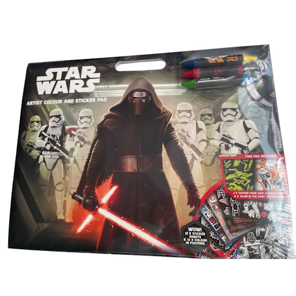 Star Wars-figurer klistermärkesaktivitetsplatta En storlek Flerfärgad Multicoloured One Size