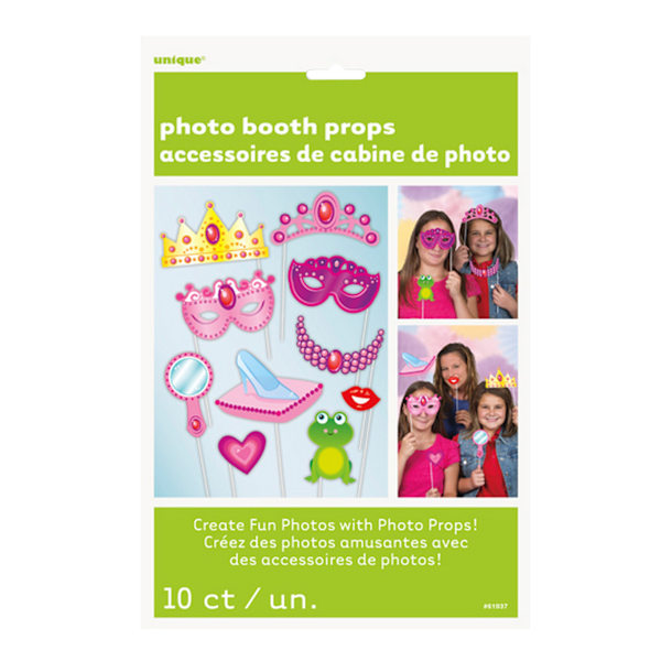 Unika Party Princess Photo Booth Props (Förpackning med 10) En Storlek M Multicoloured One Size