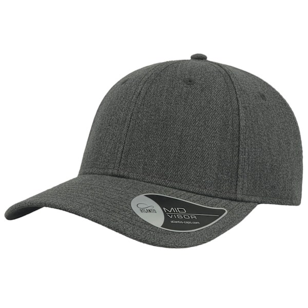 Atlantis Beat Strukturerad 6 Panel Cap One Size Mörkgrå Melange Dark Grey Melange One Size