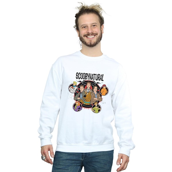 Scoobynatural Herrkaraktärer Stjärnsweatshirt M Vit White M