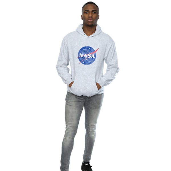 NASA Herr Insignia Logo Hoodie M Sports Grey Sports Grey M