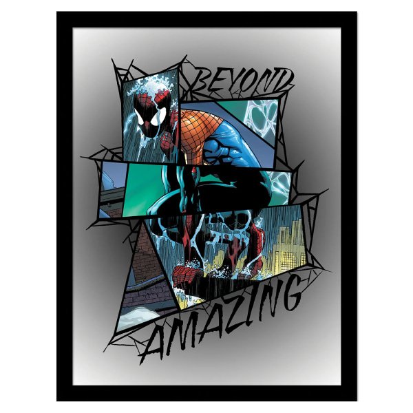 Spider-Man Beyond Amazing 3 inramad affisch 40cm x 30cm Grå/Mult Grey/Multicoloured 40cm x 30cm