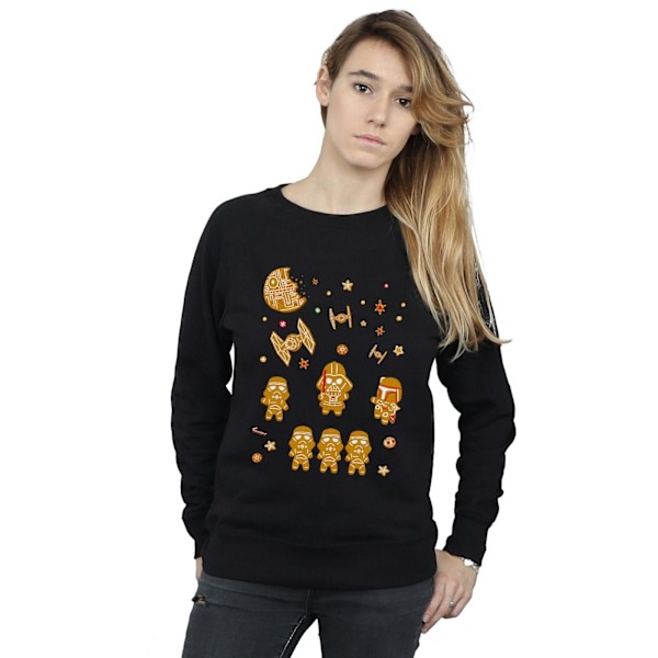 Star Wars Dam/Damer Gingerbread Empire Sweatshirt S Svart Black S