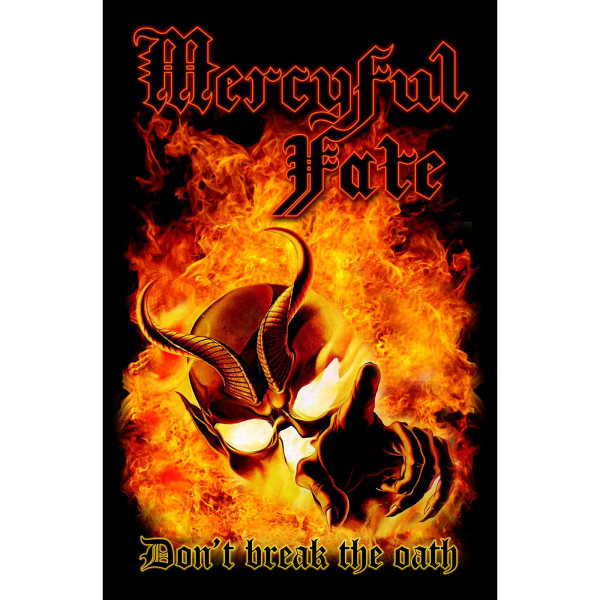 Mercyful Fate Don´t Break The Oath Textil Affisch En Storlek Svart Black/Orange One Size